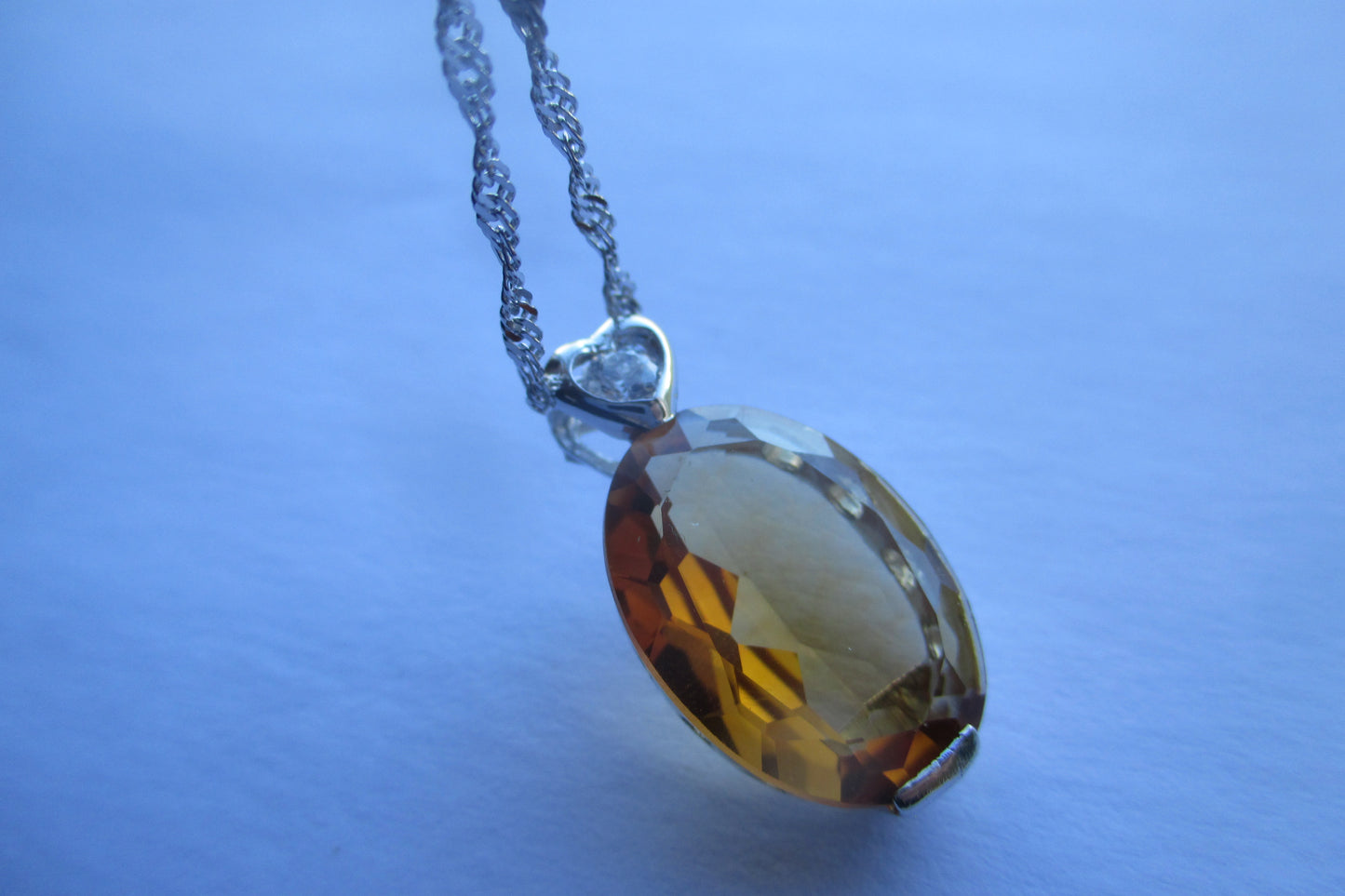 Citrine Heart pendant