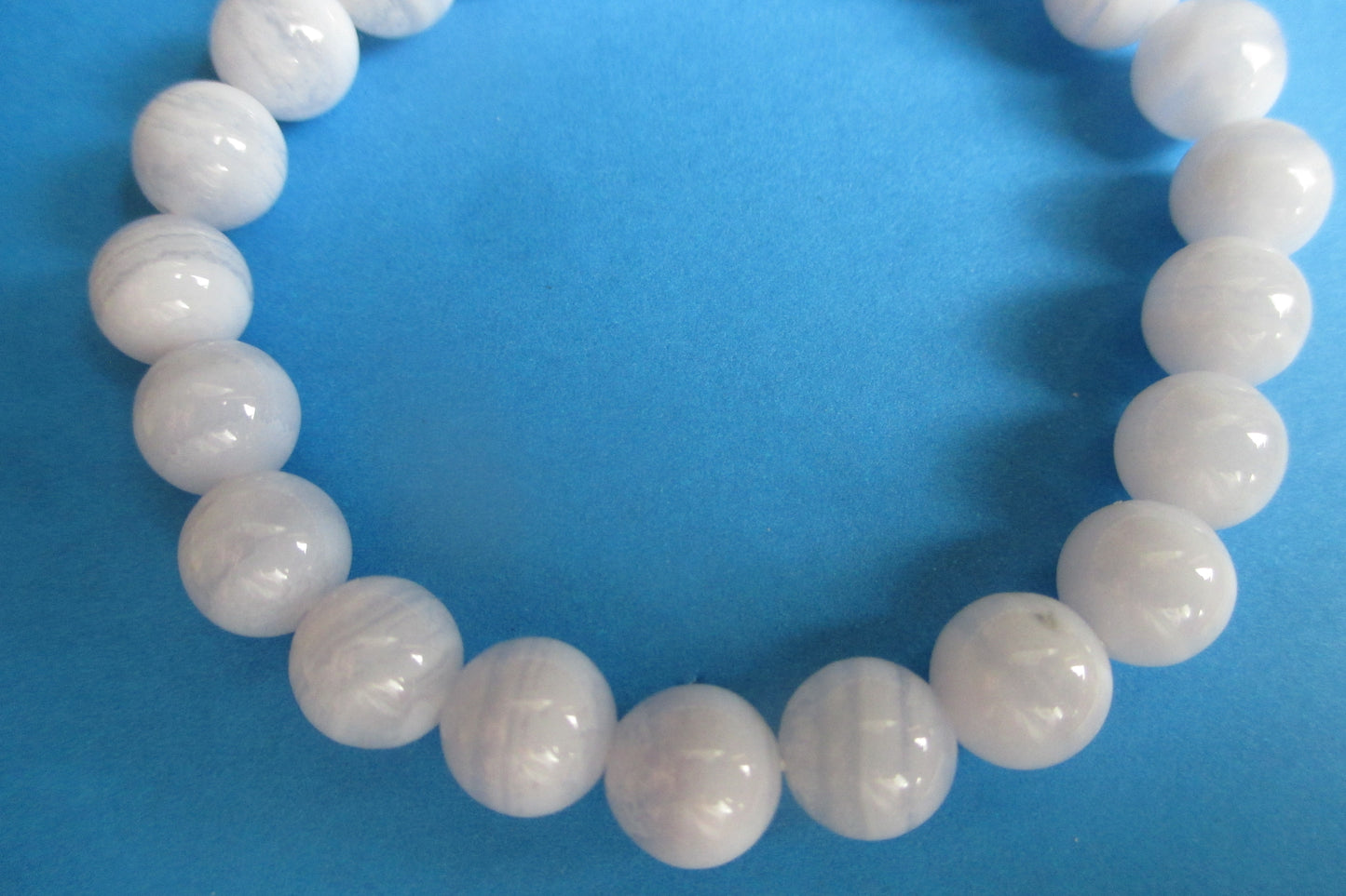 Blue agate bracelet