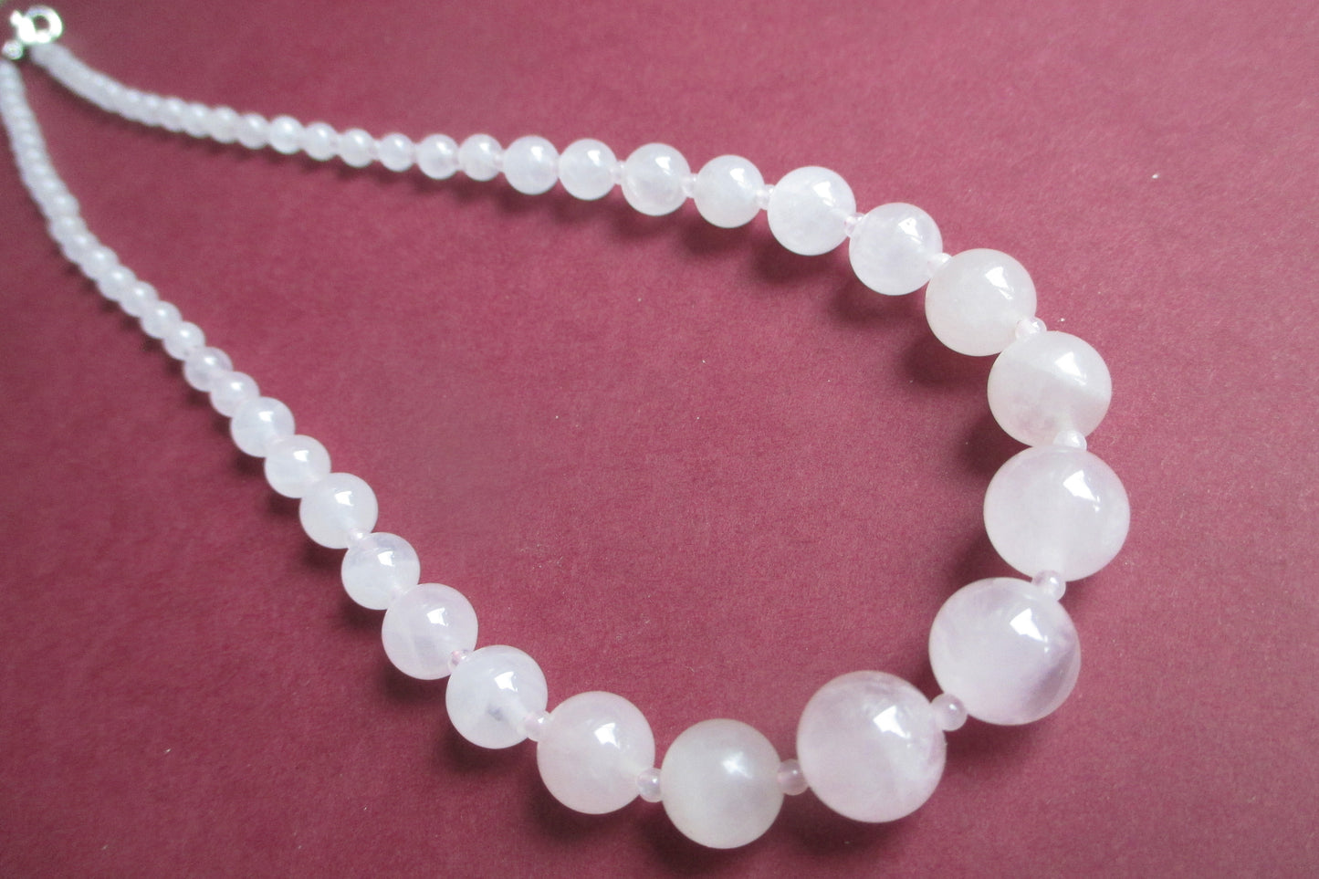 Rose stone necklace