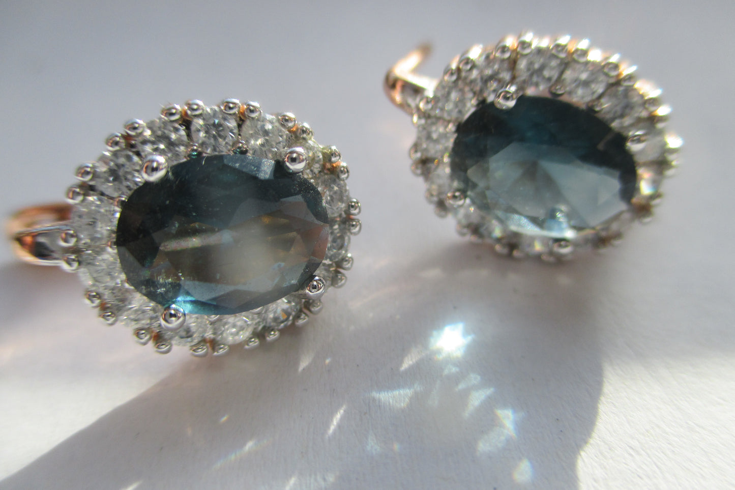 Accent clip earrings