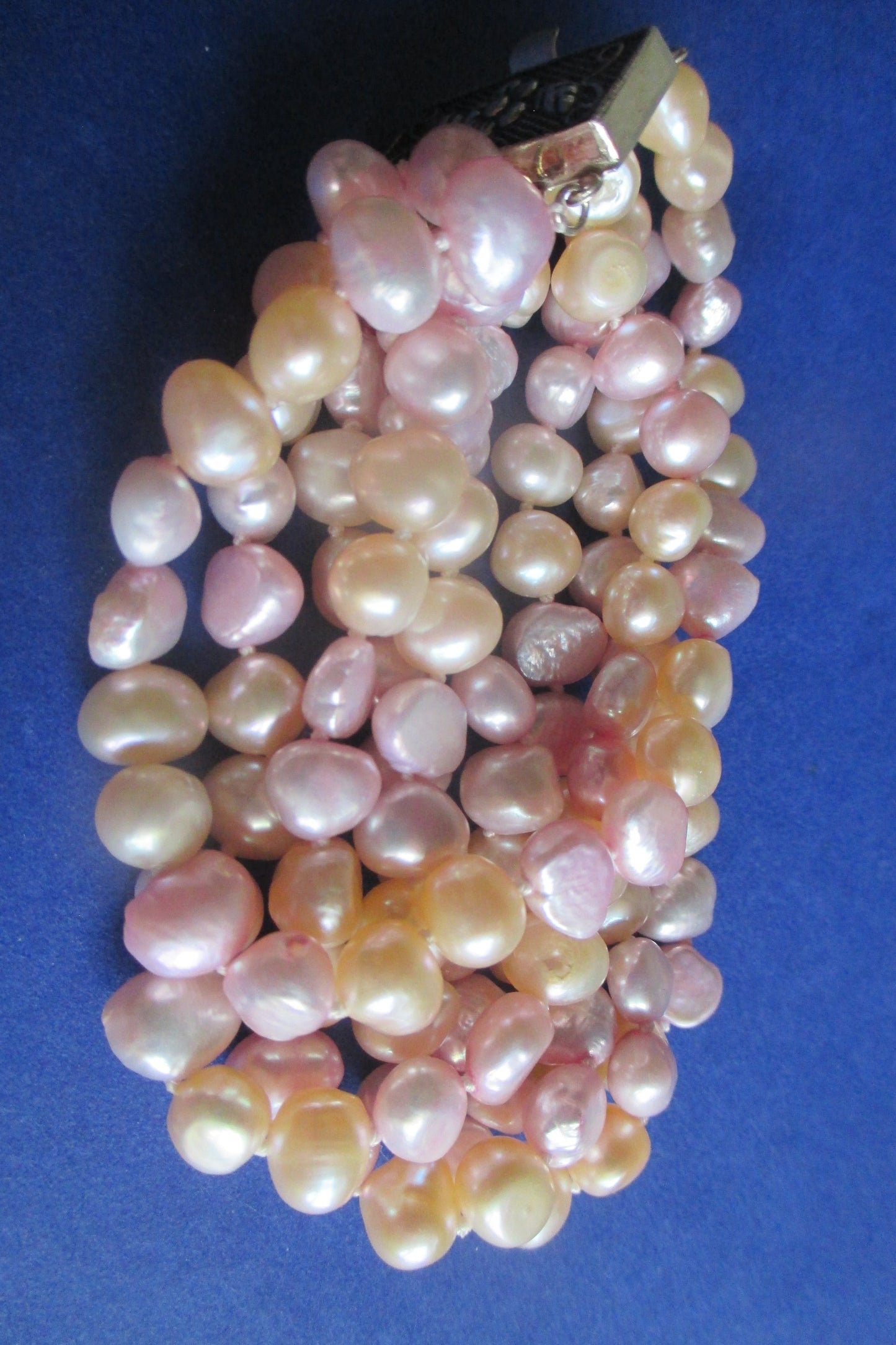 Pink freshwater pearl bracelet