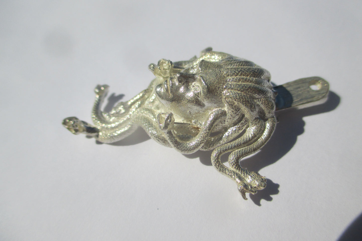 Silver medusa pendant
