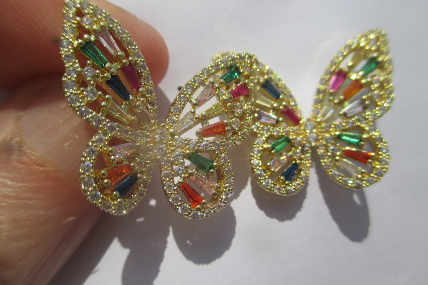 Butterfly stud earrings