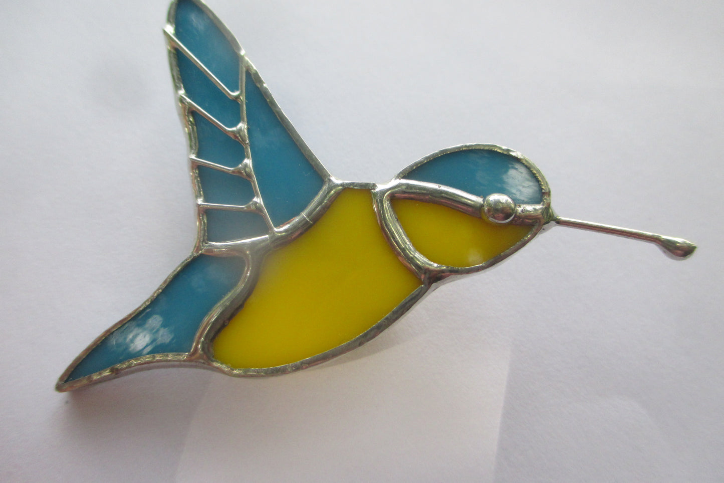 Enamel kingfisher broach