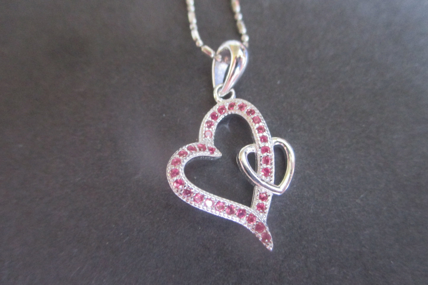 Silver heart pendant