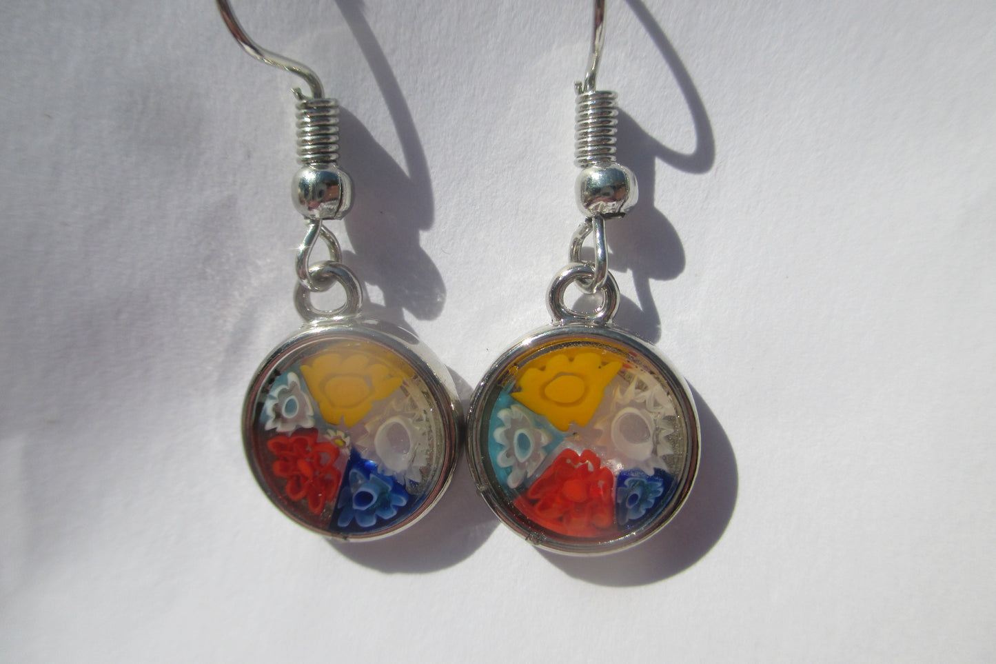 Venetian glass hook earrings