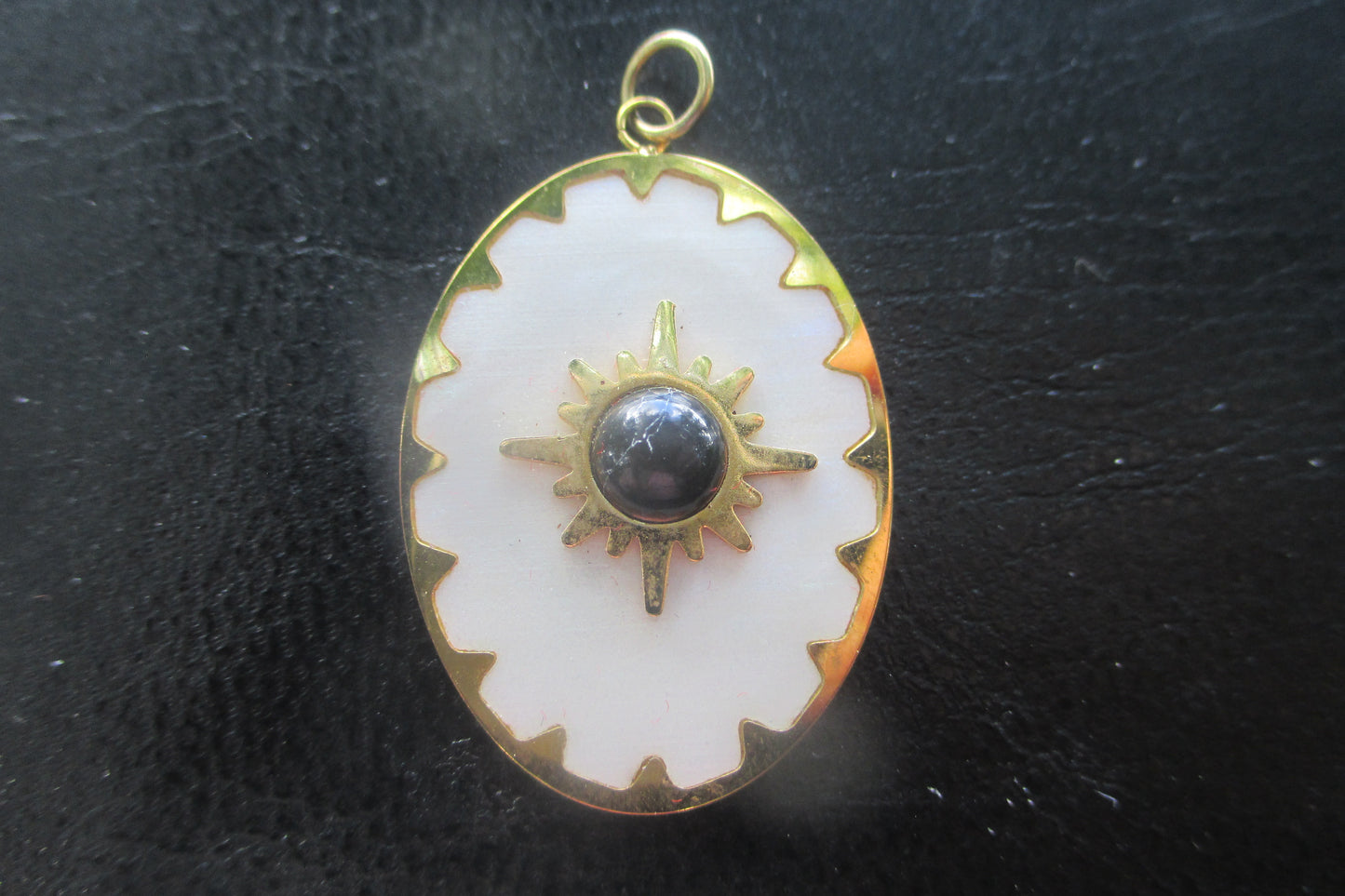 Enamel star pendant