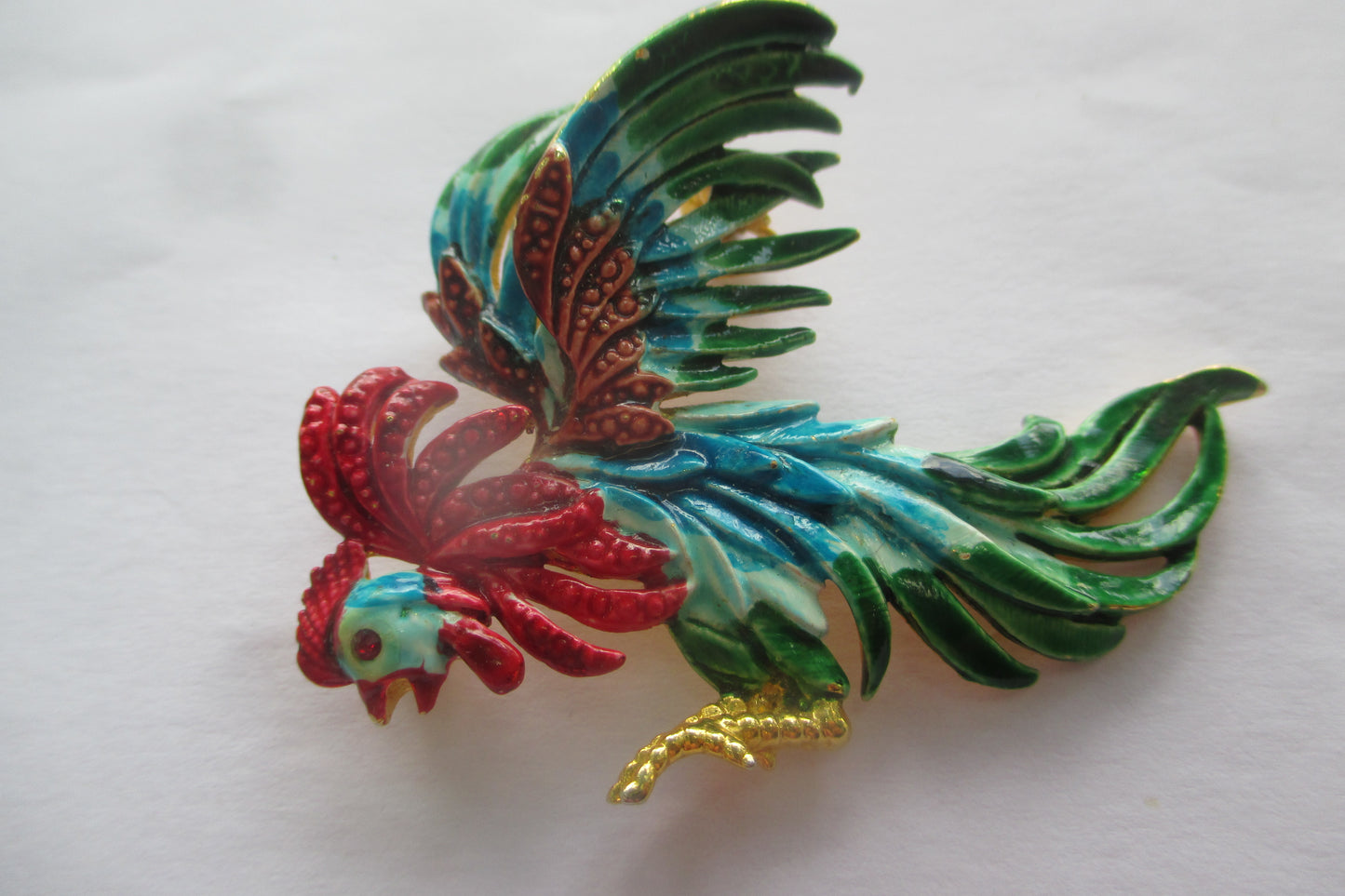 Enamel Rooster broach