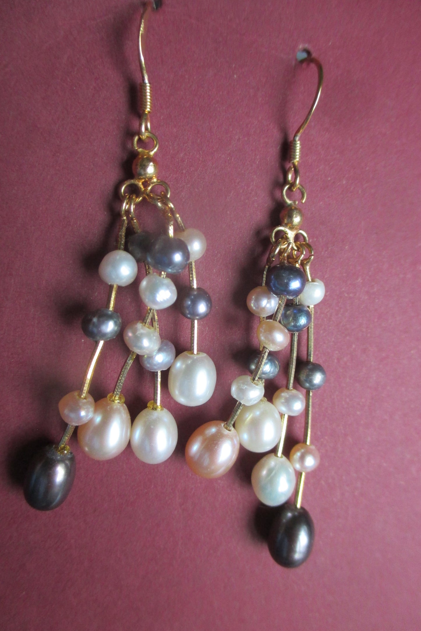 Pearl drop earrings