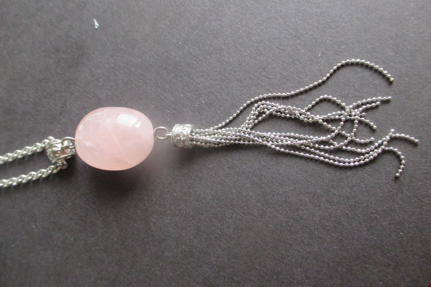 Pink stone pendant