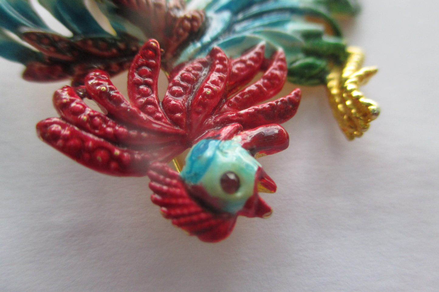 Enamel Rooster broach