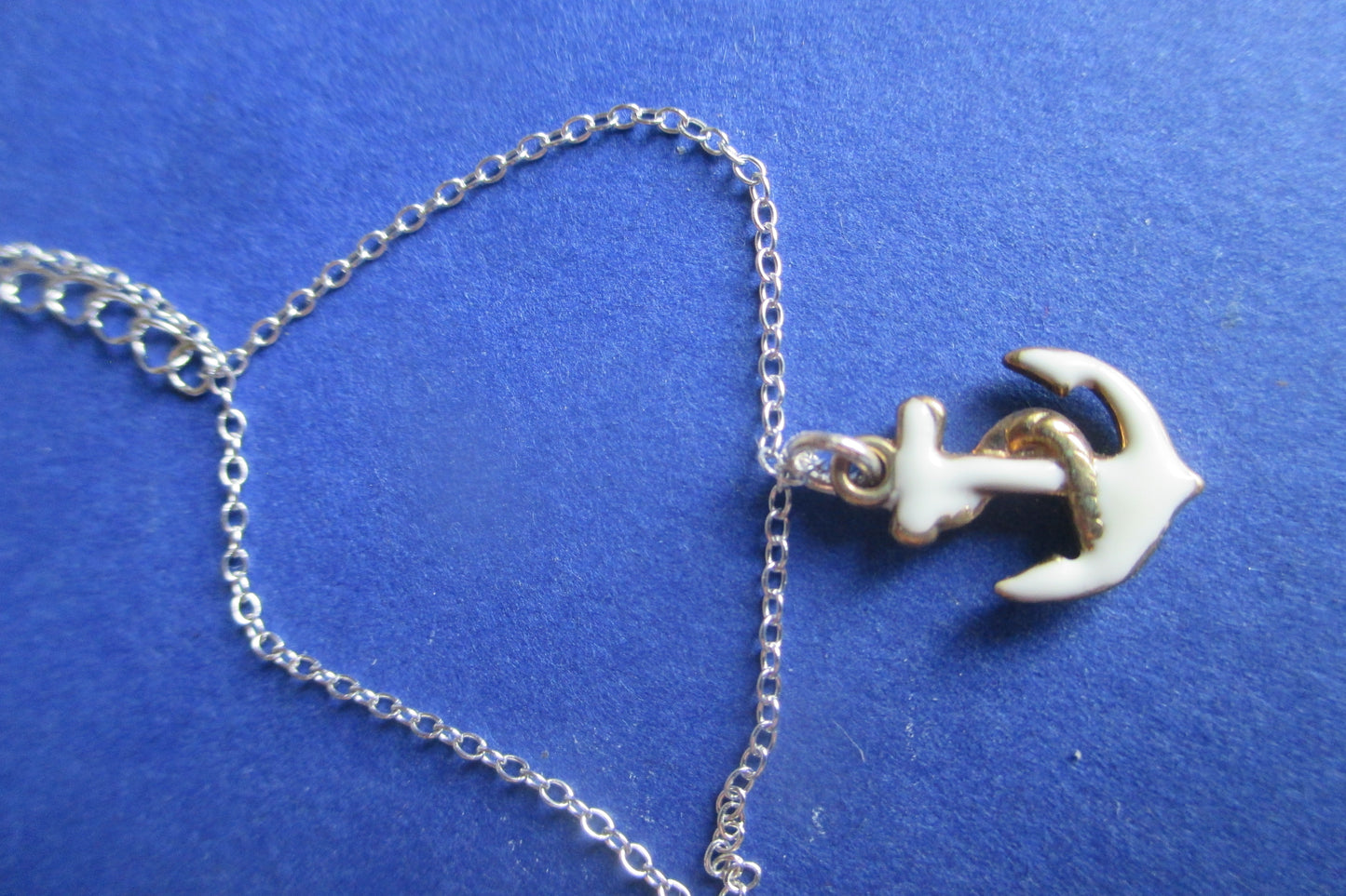 Enamel anchor pendant