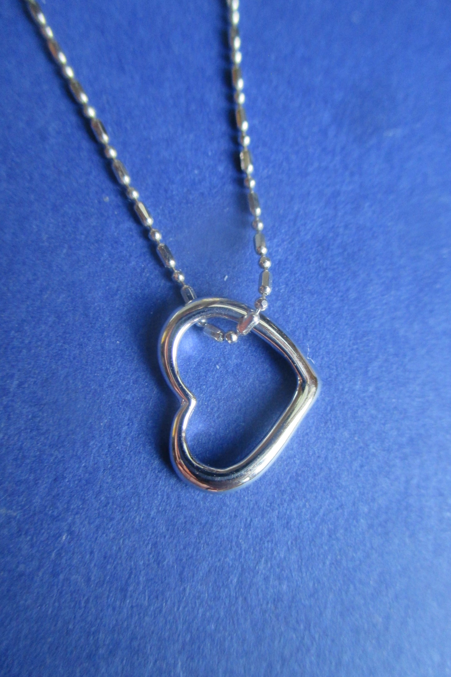 Silver heart pendant