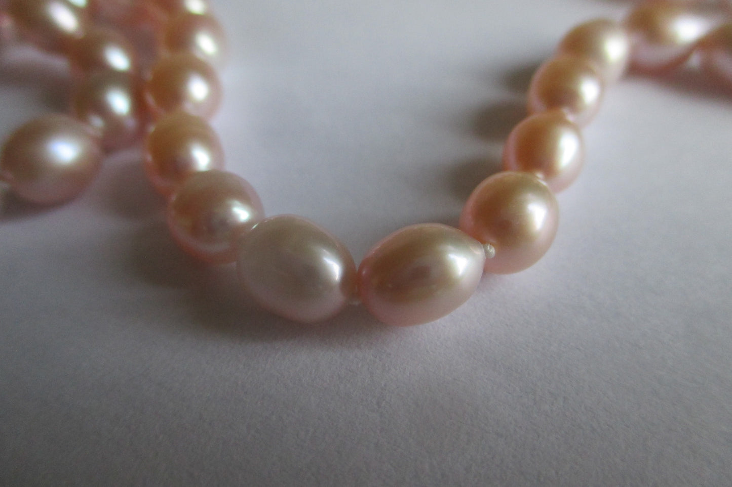 Lavender freshwater pearl necklace