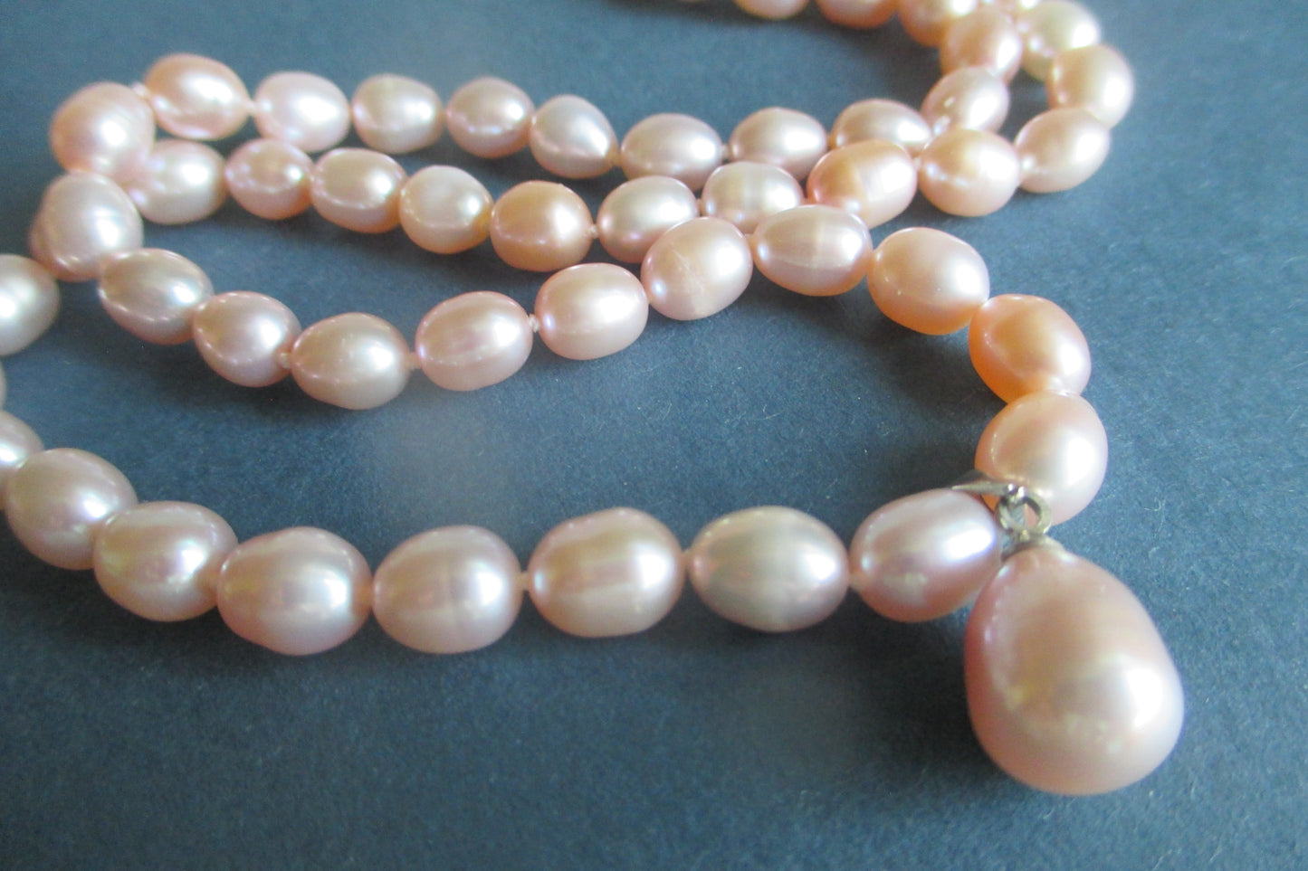 Lavender freshwater pearl necklace