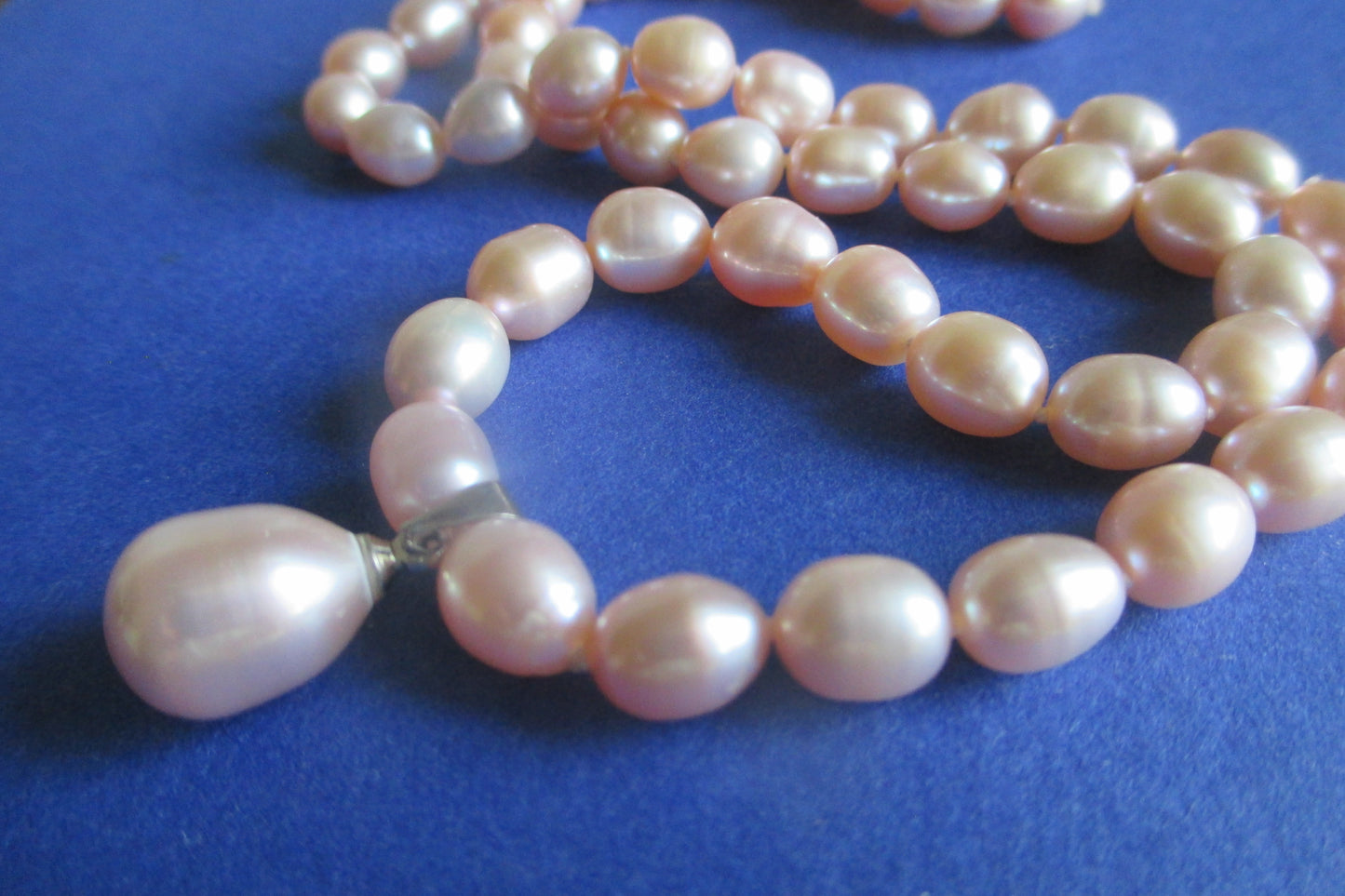 Lavender freshwater pearl necklace