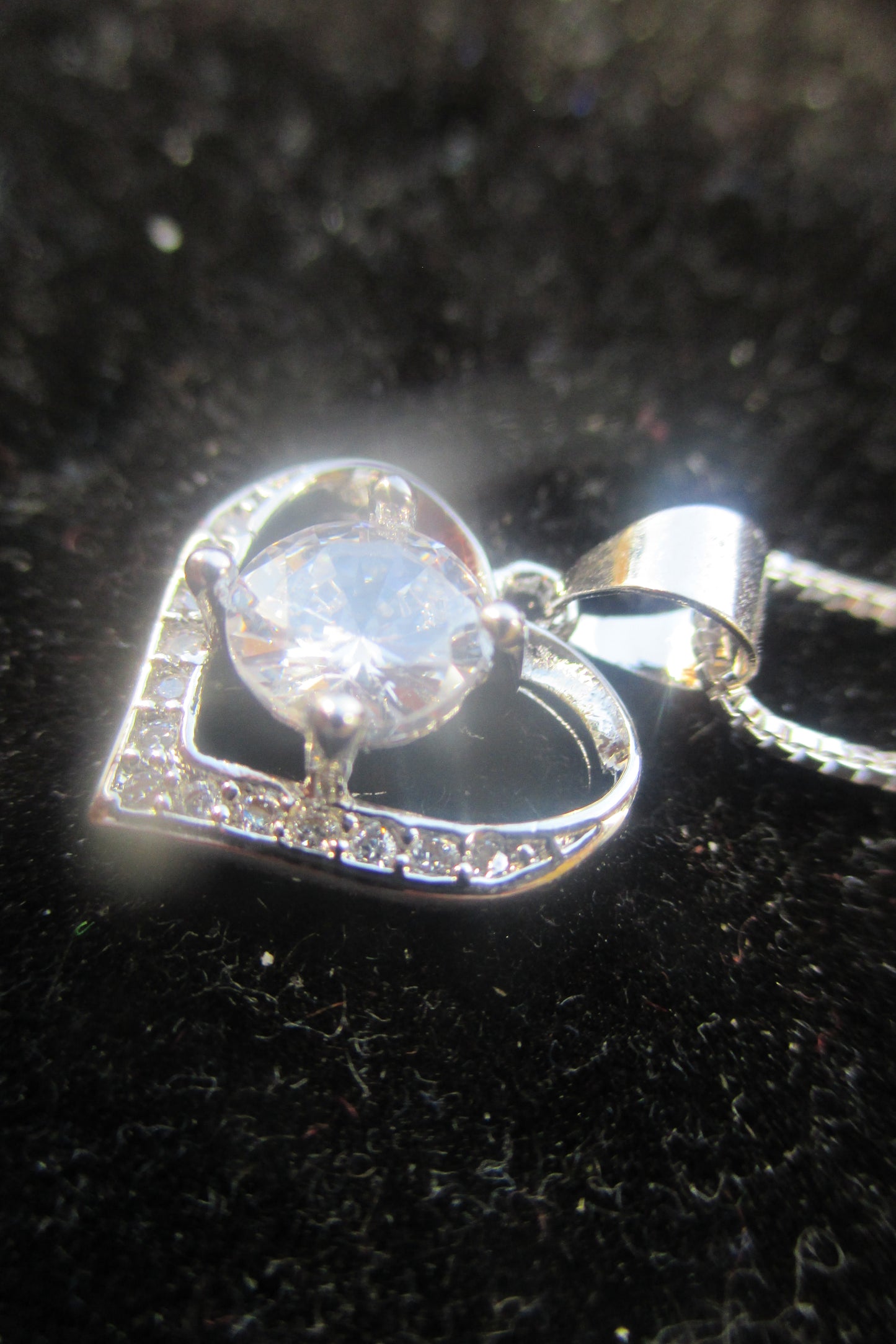 Silver heart pendant
