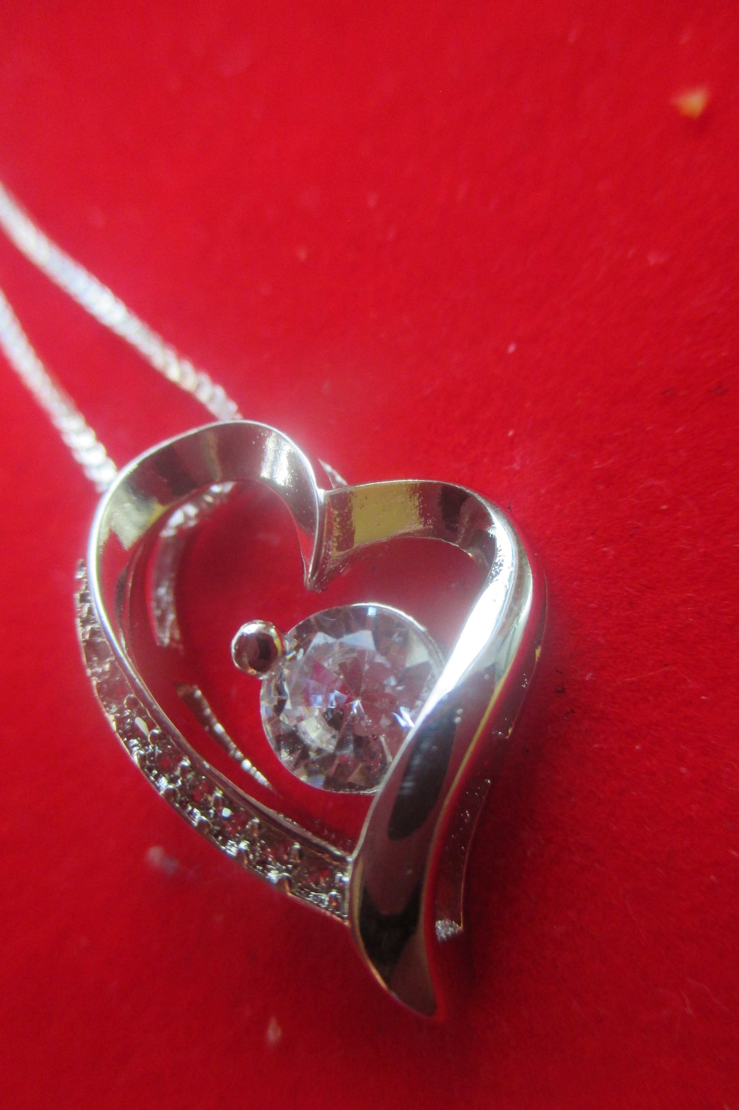 Silver heart pendant
