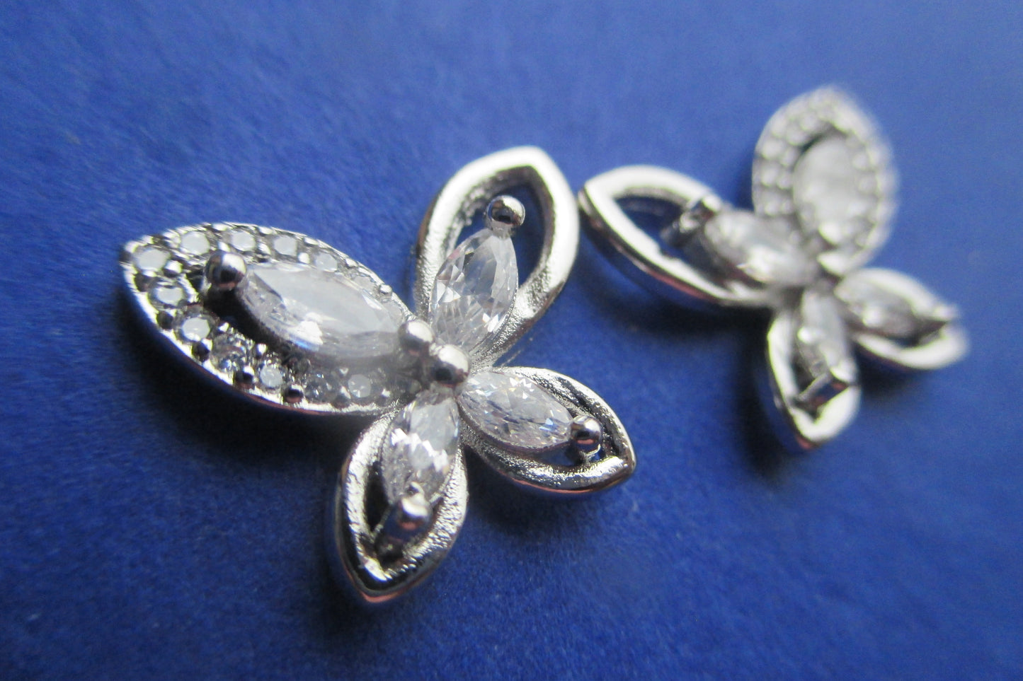 Butterfly stud earrings