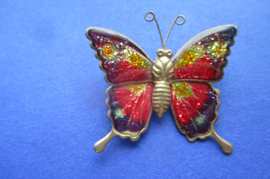 Enamel Butterfly broach