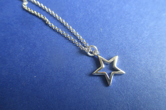 Silver star pendant