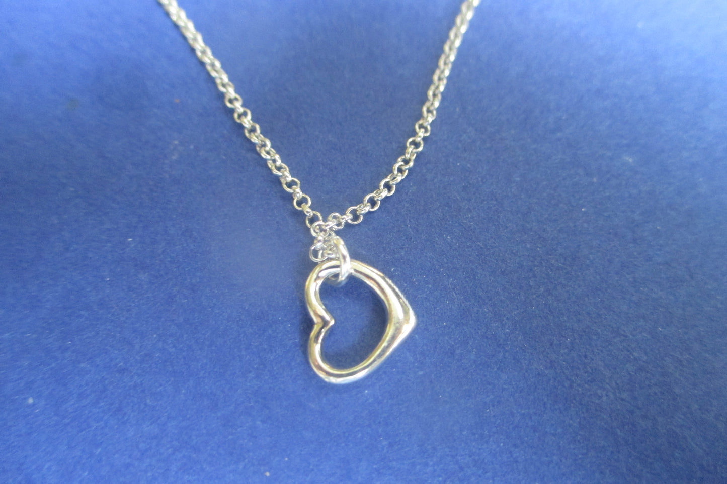 Silver small heart pendant