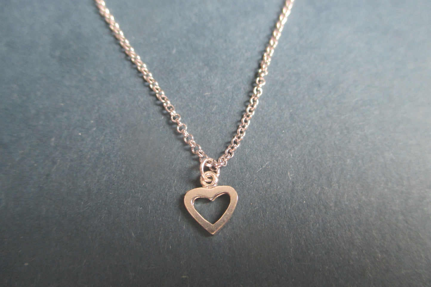 Silver small heart pendant