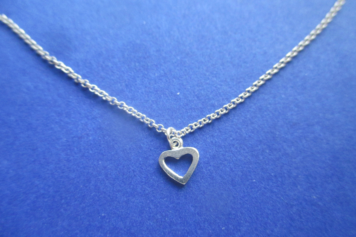 Silver small heart pendant