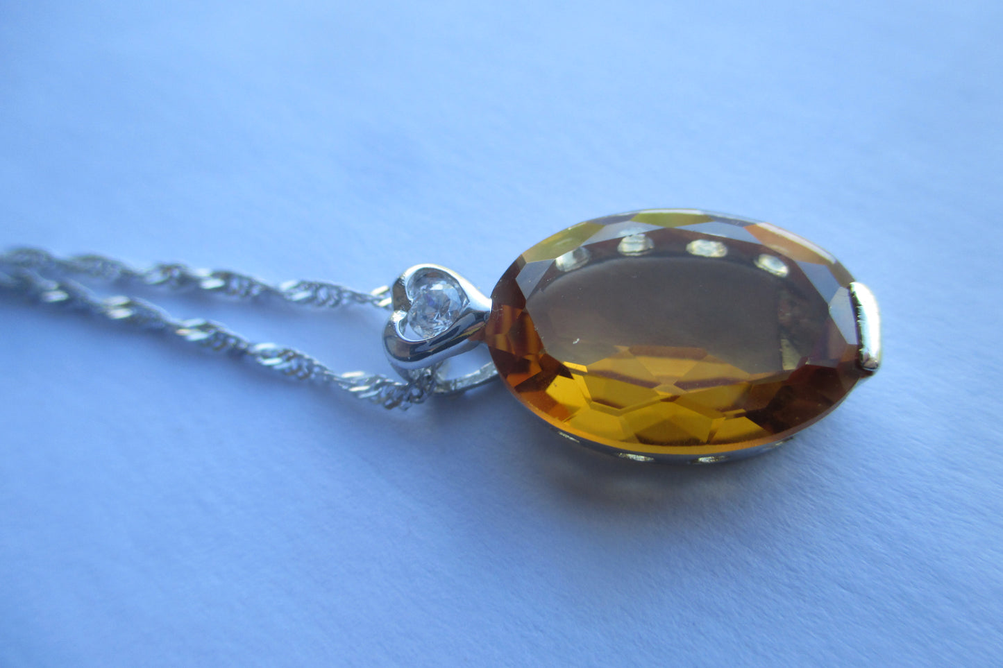 Citrine Heart pendant