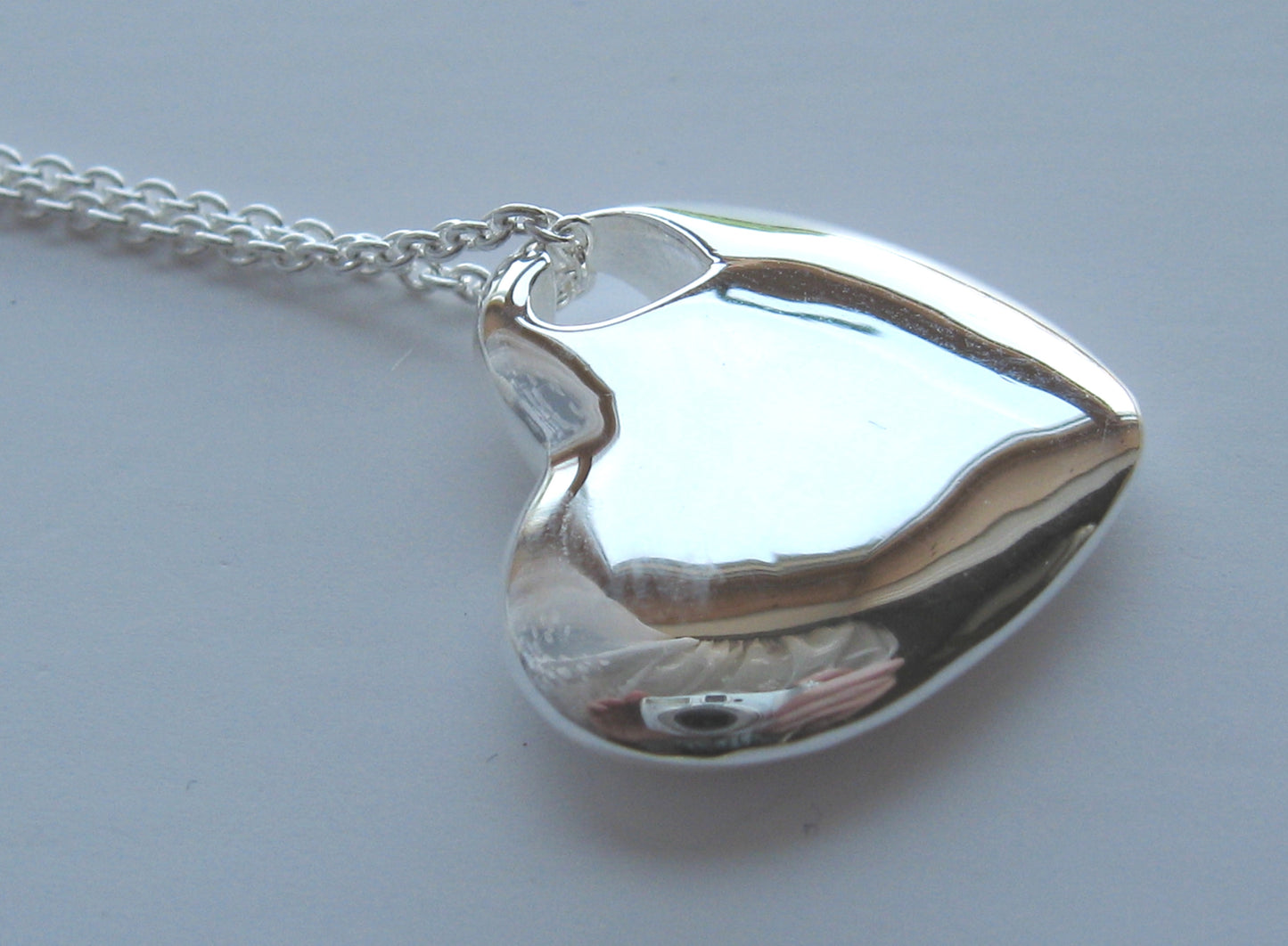 Silver hearts pendant