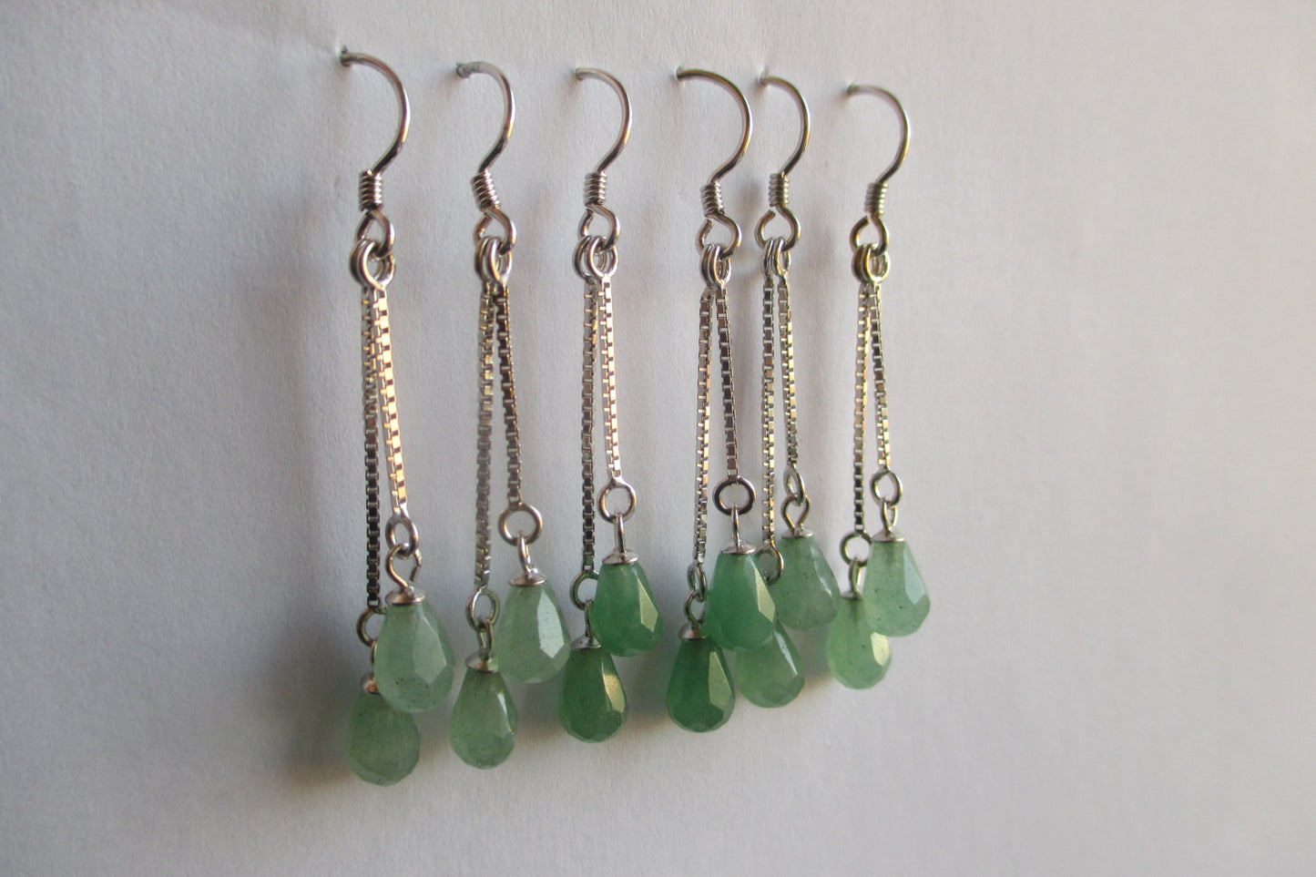 Aventurine hook earrings