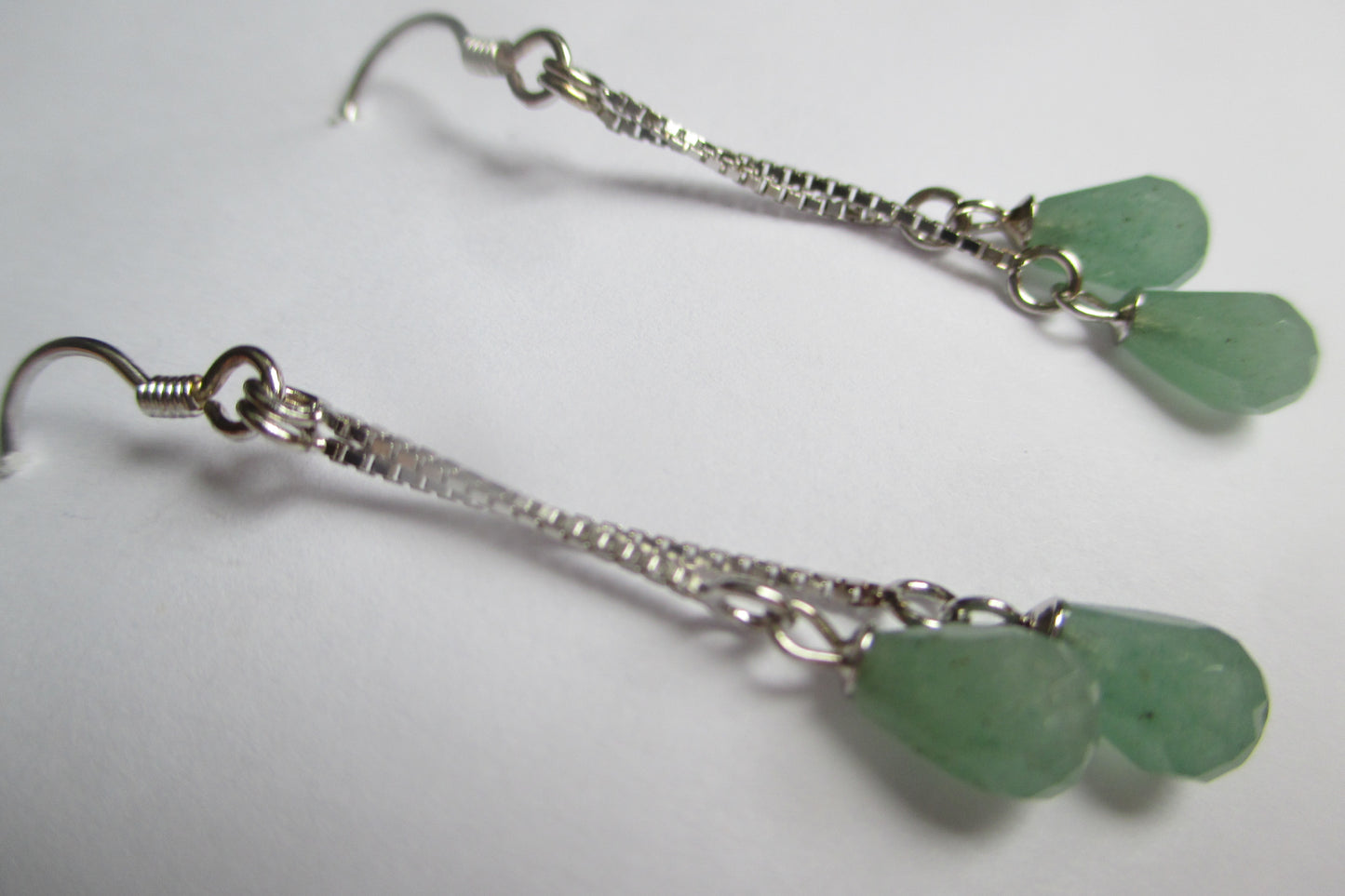 Aventurine hook earrings