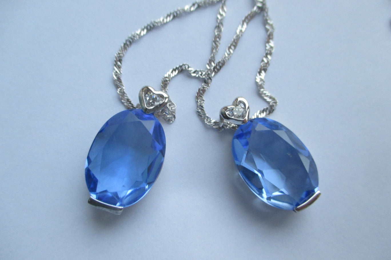 Cultured Blue crystal pendant