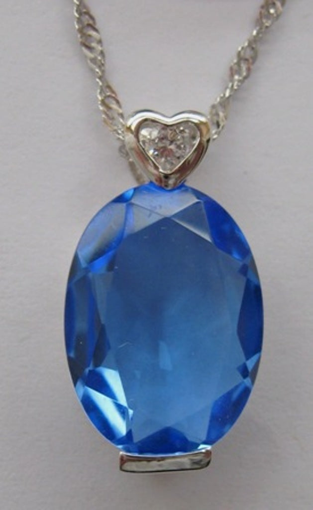 Cultured Blue crystal pendant