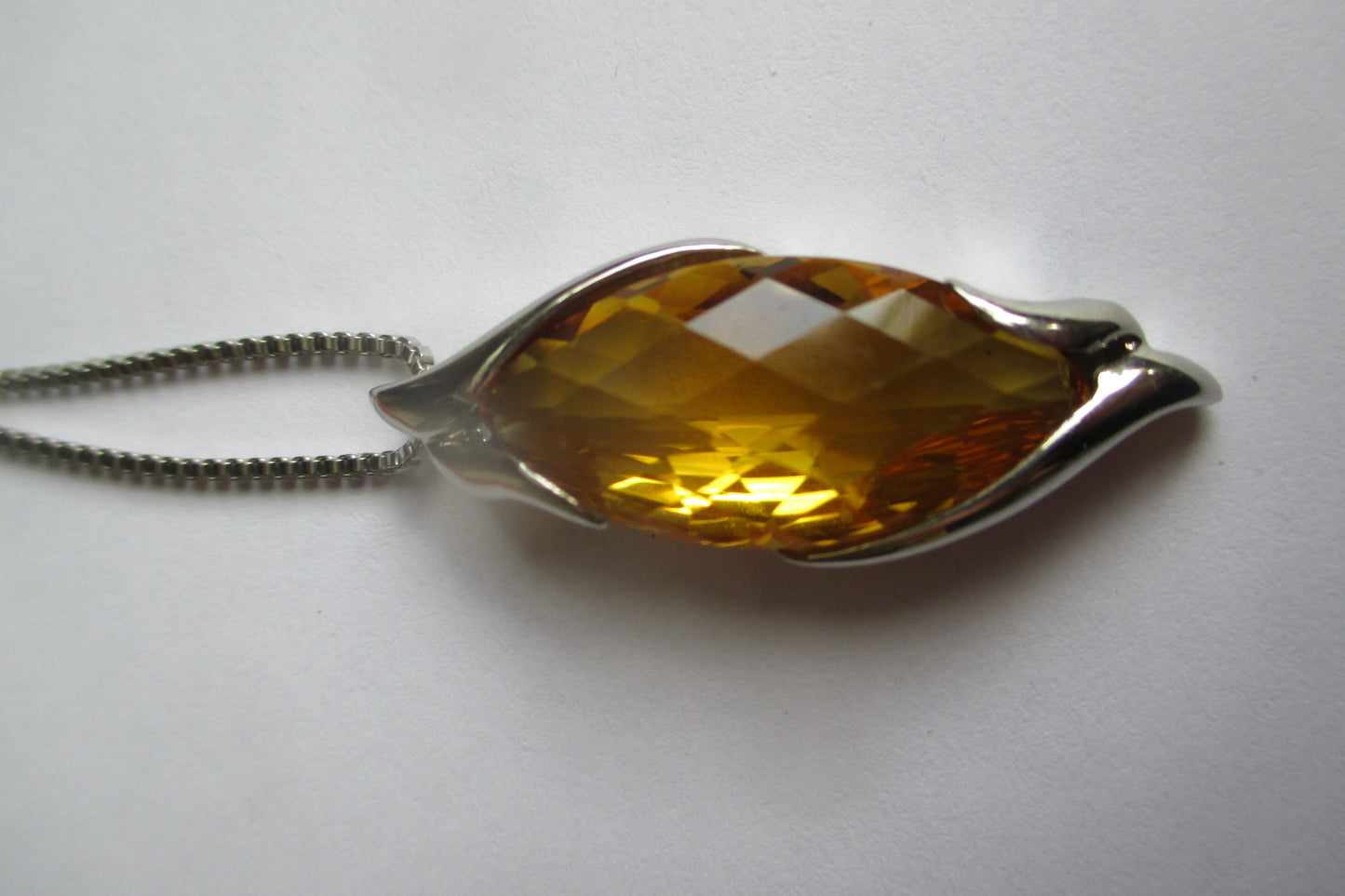 Art Nouveau Citrine pendant