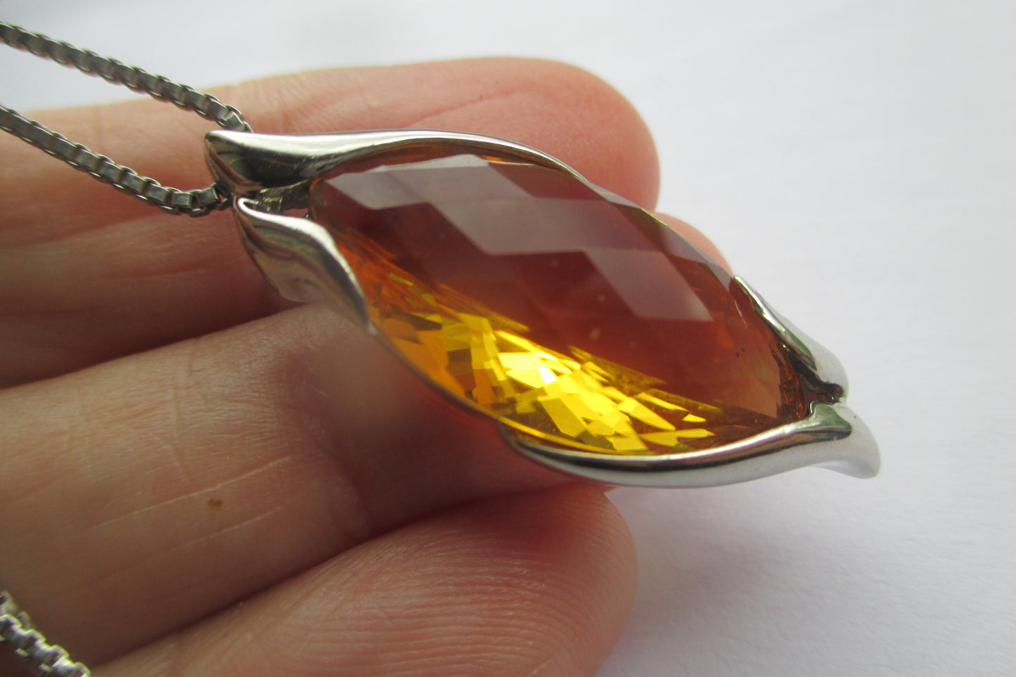 Art Nouveau Citrine pendant