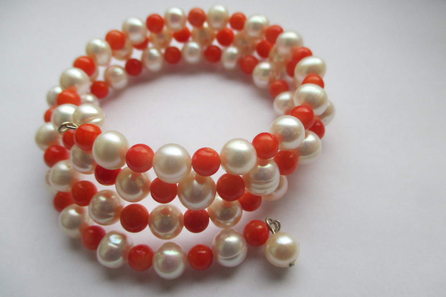 Pearl and Coral bracelet