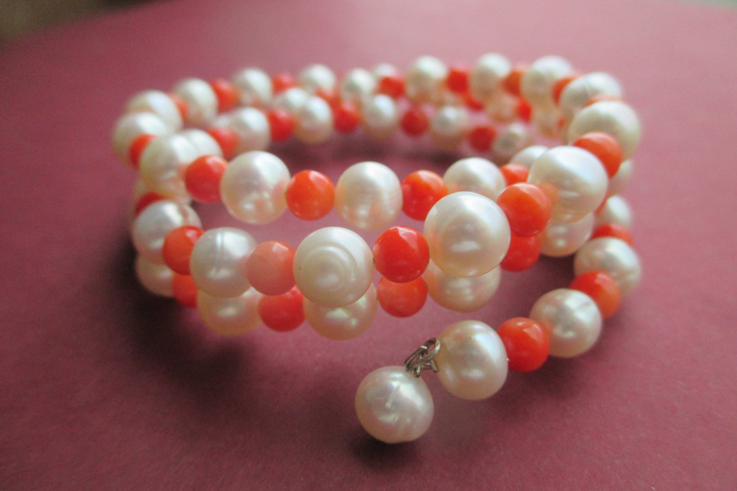 Pearl and Coral bracelet