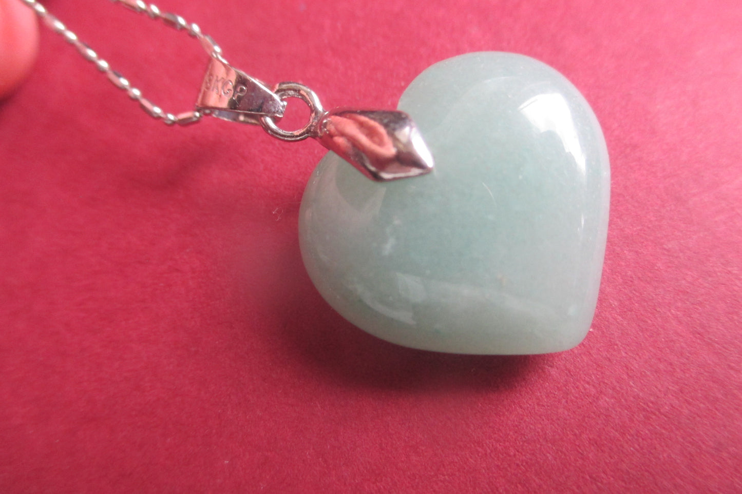 Jade heart pendant