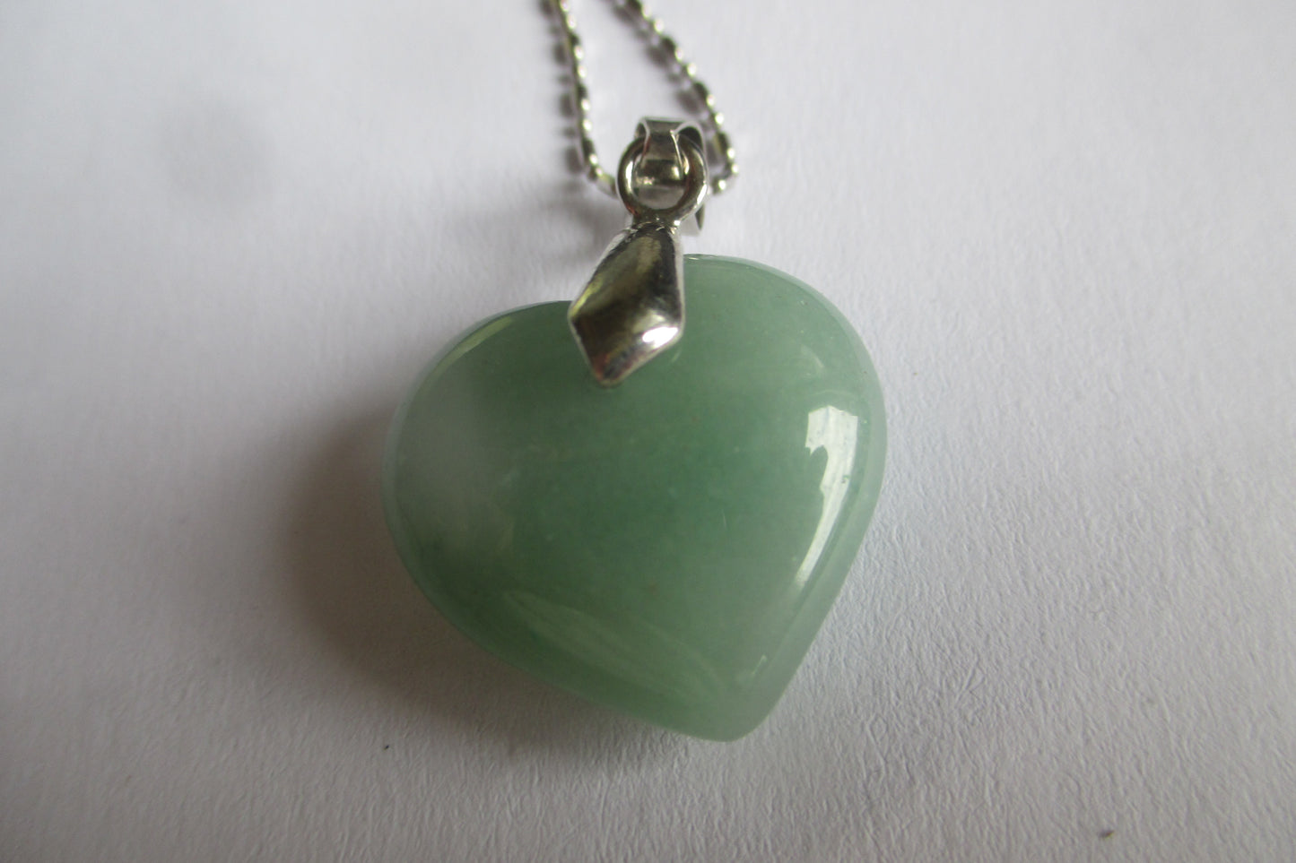 Jade heart pendant