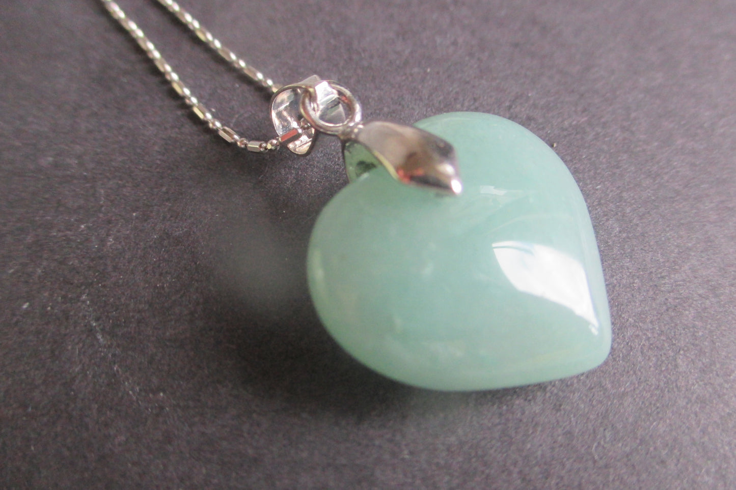 Jade heart pendant