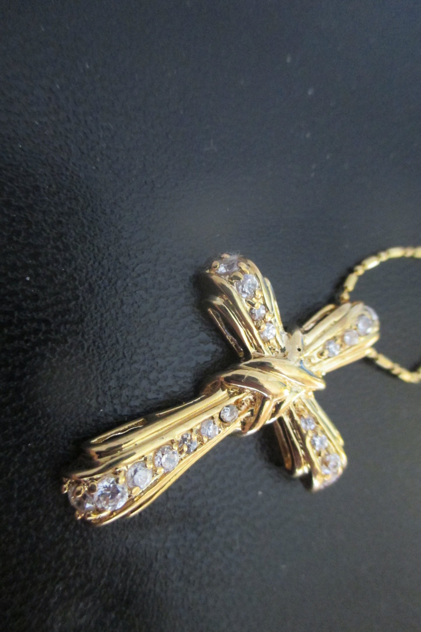 Gold plated cross pendant