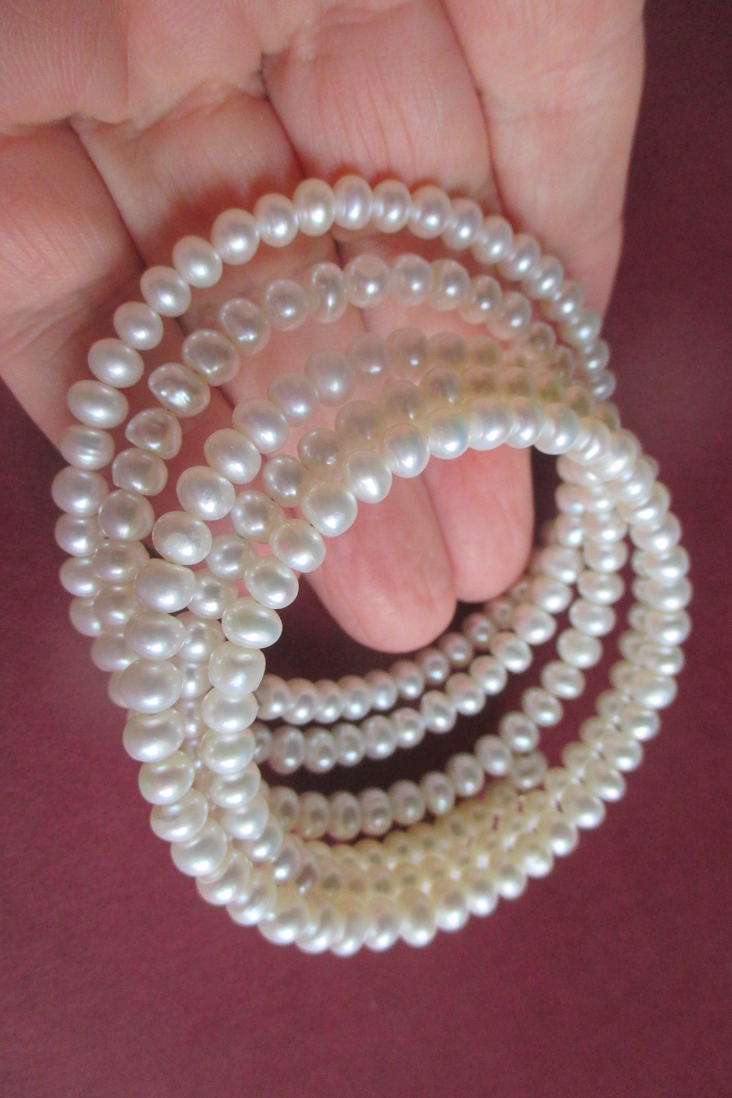 5 Strand freshwater pearl bracelet