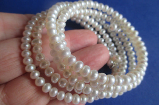 5 Strand freshwater pearl bracelet