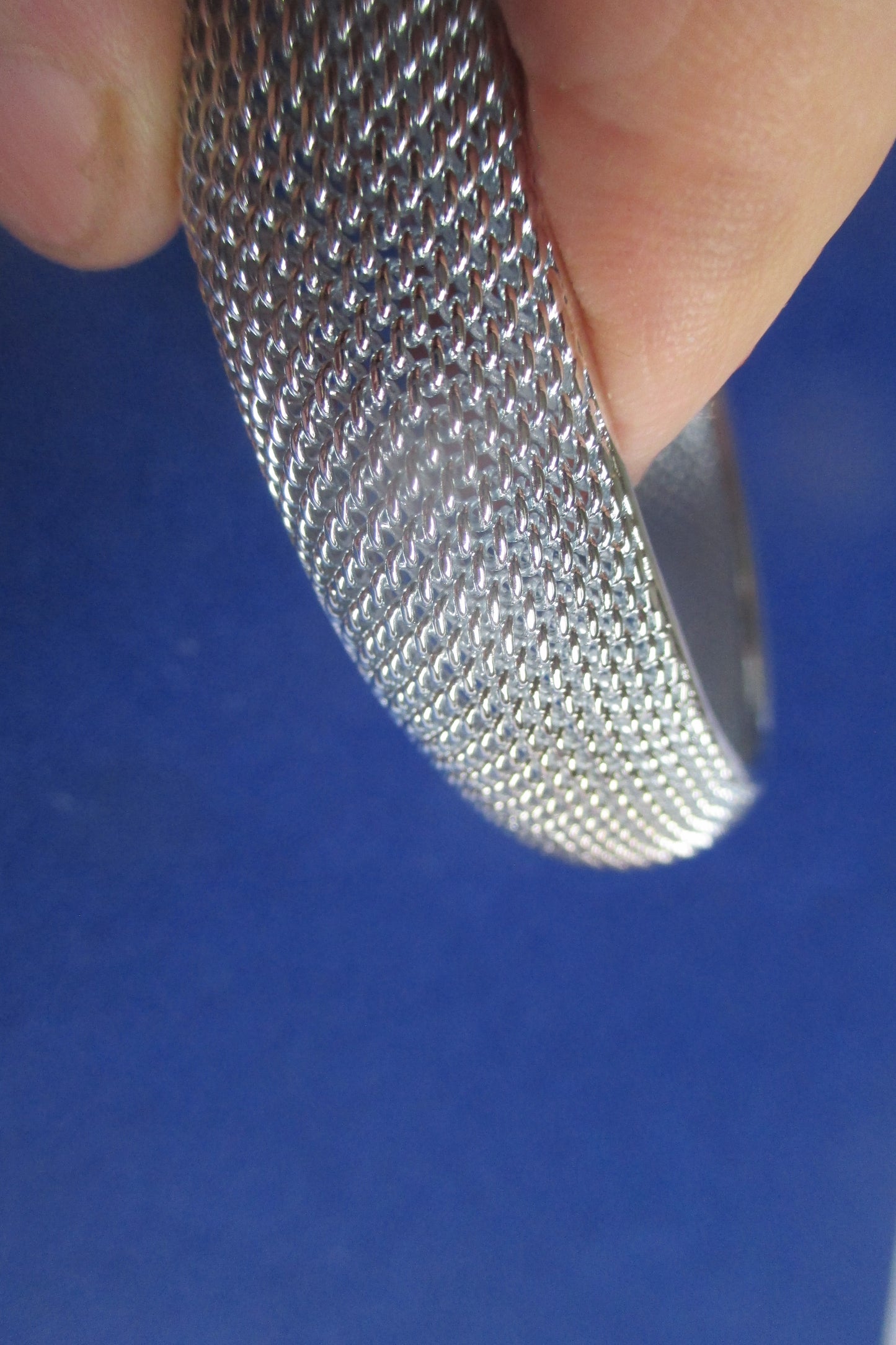 Mesh bracelet ( silver plated )