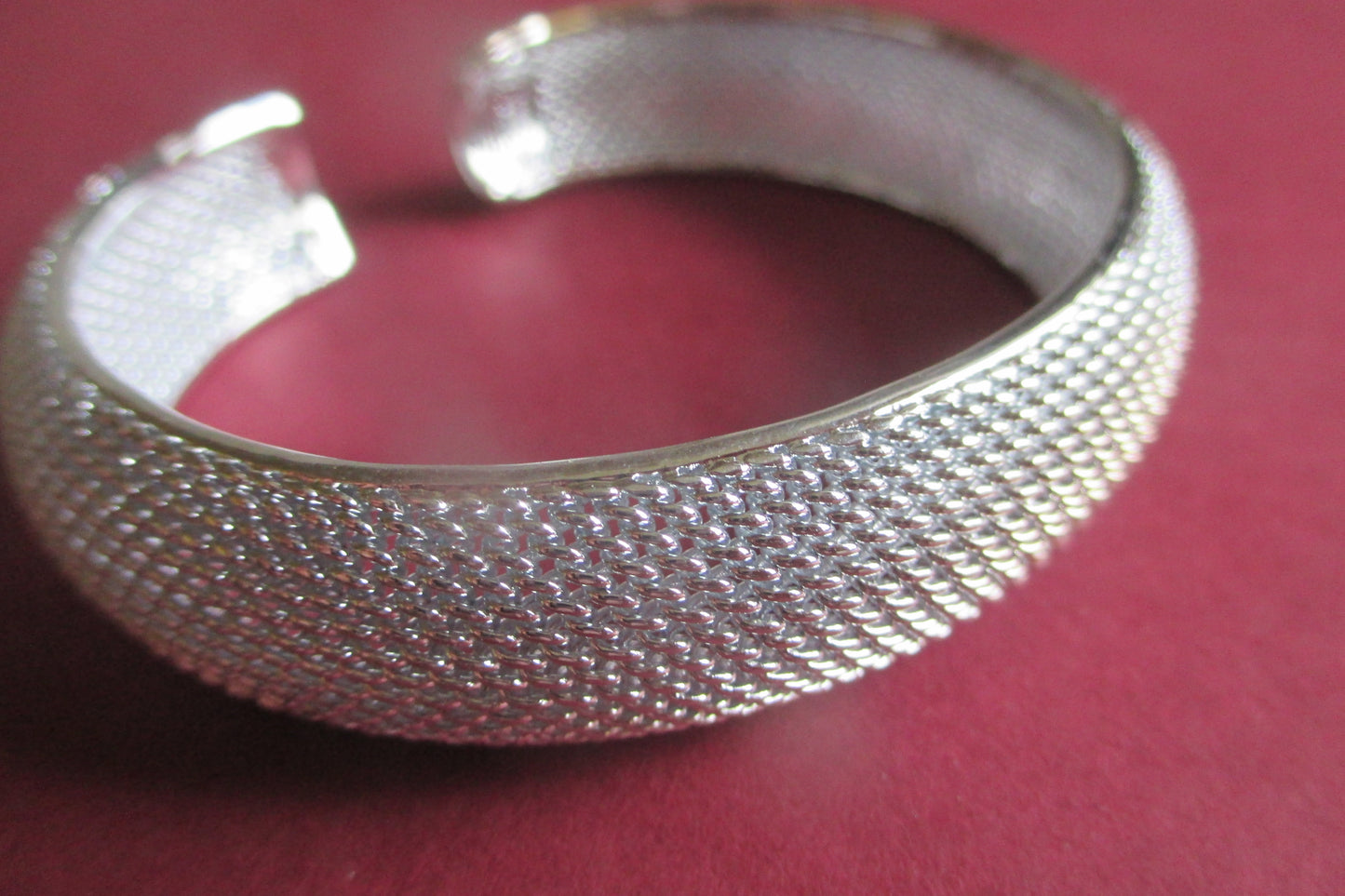 Mesh bracelet ( silver plated )