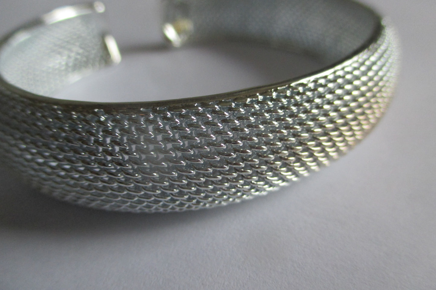 Mesh bracelet ( silver plated )