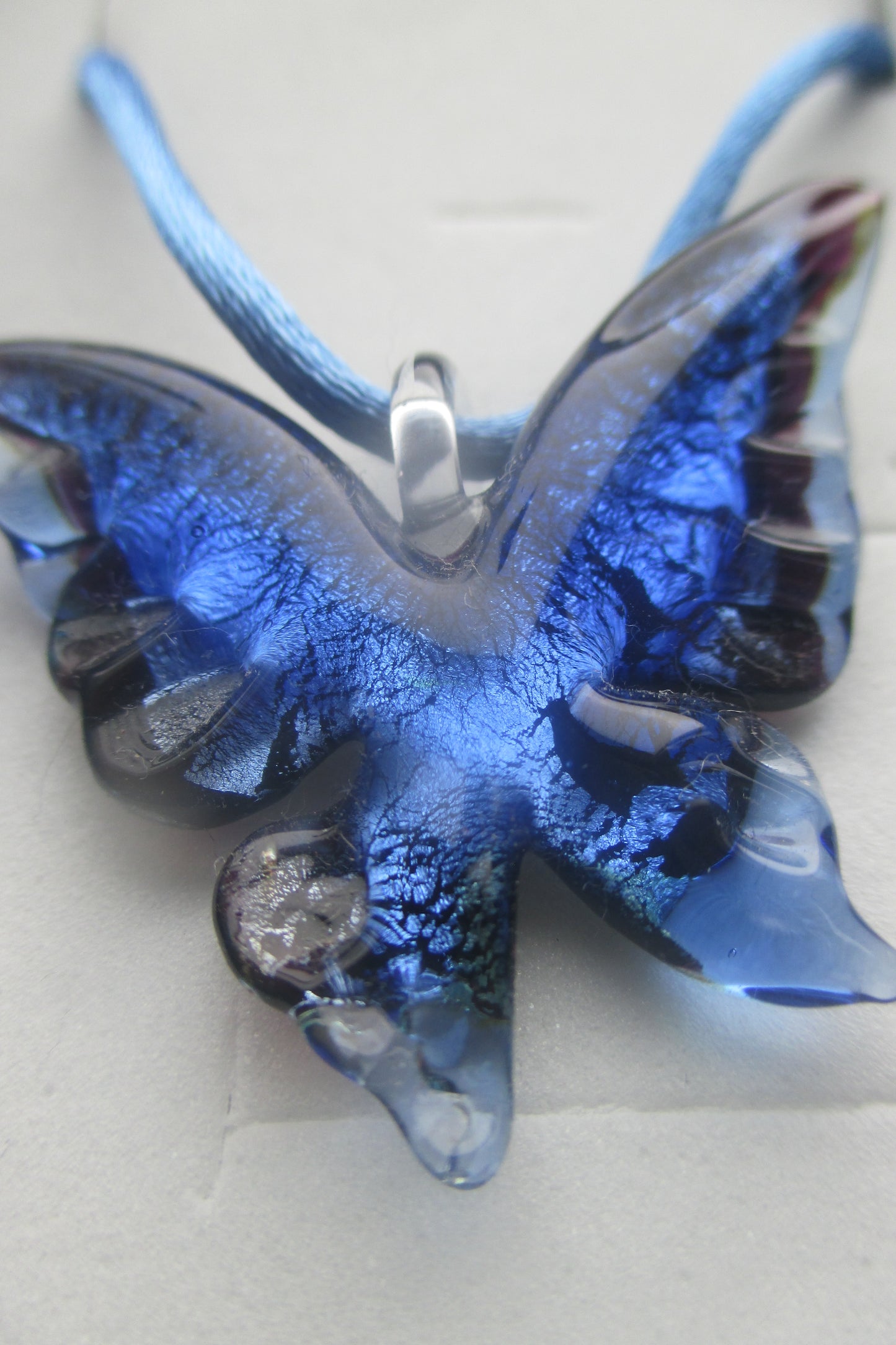 Venetian glass Butterfly pendant