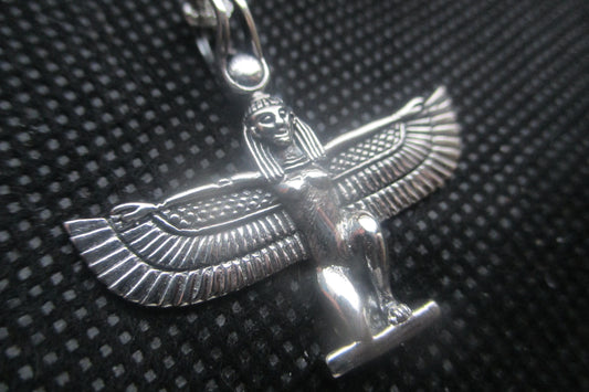 Silver egyptian icon pendant