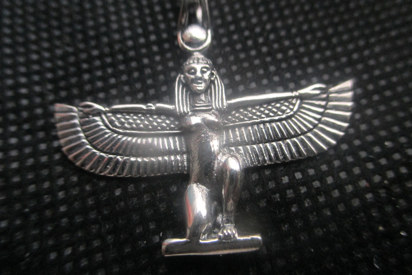 Silver egyptian icon pendant